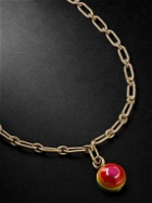 Lauren Rubinski - Gold and Enamel Pendant Necklace