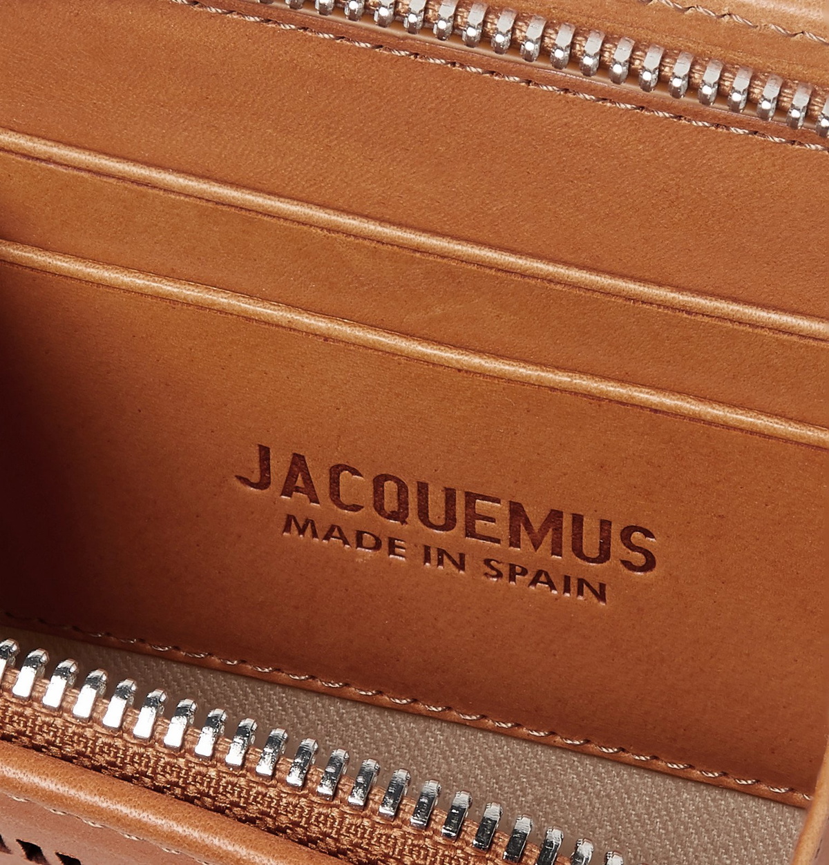 小物 Jacquemus Le Gadjo Pouch Jacquemus - Le Gadjo Logo-Detailed Leather Pouch - Orange