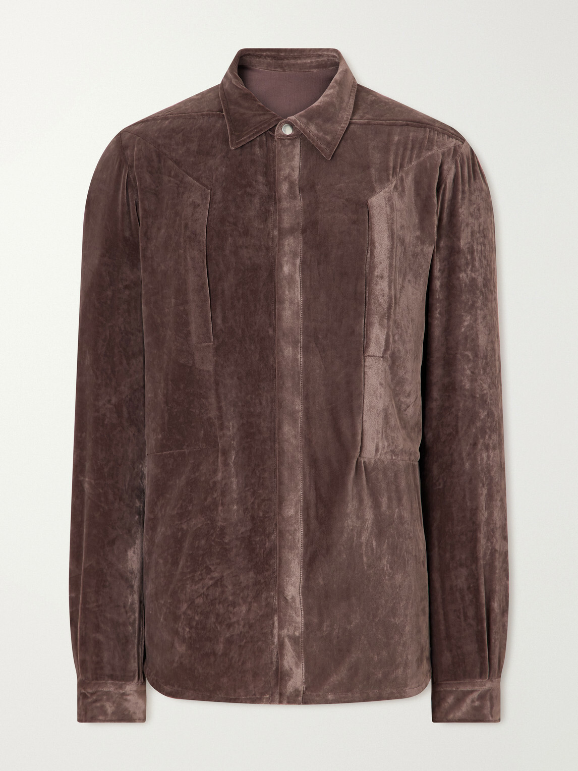 Rick Owens - Fogpocket Velour Jacket - Purple