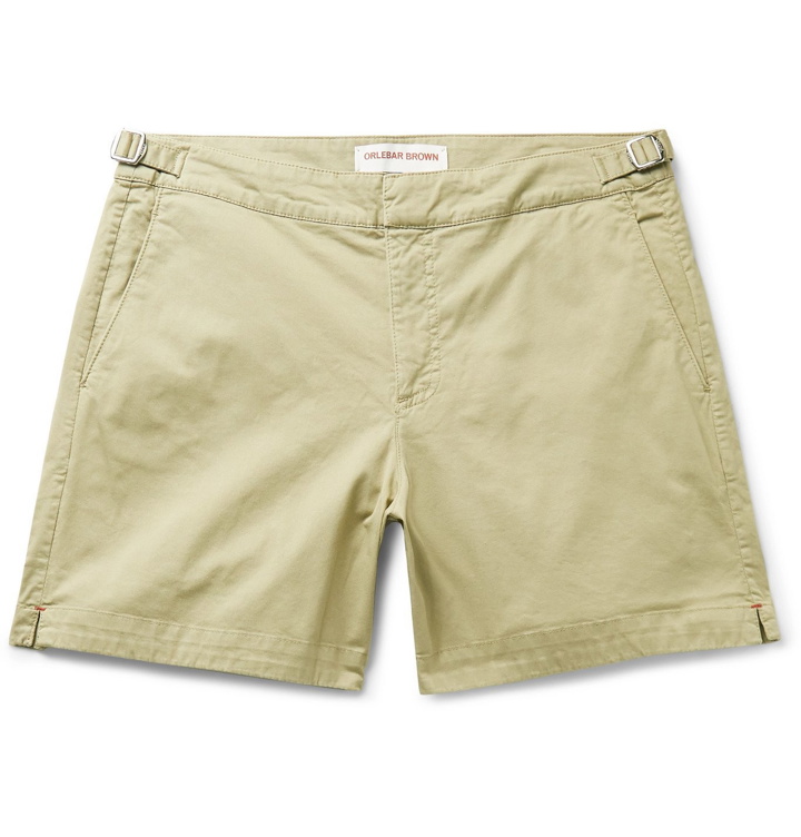 Photo: Orlebar Brown - Bulldog Cotton-Blend Twill Shorts - Neutrals