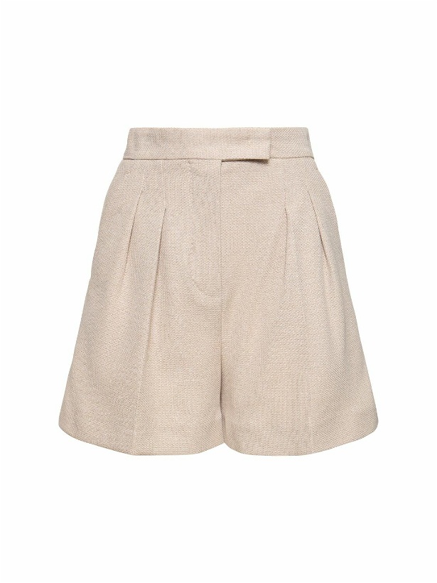 Photo: MAX MARA Jessica Pleated Cotton Jersey Shorts