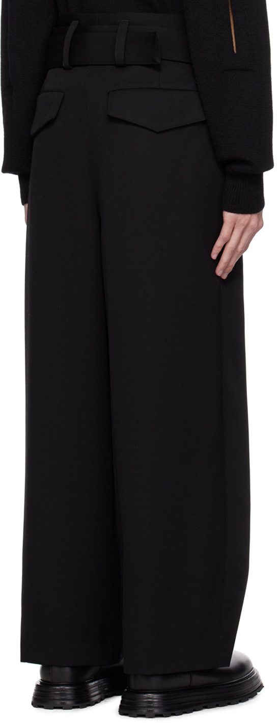 Jil Sander Black Belted Trousers Jil Sander