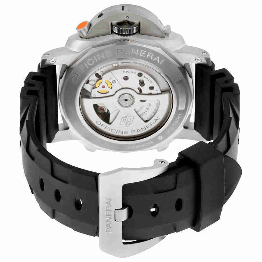 Panerai Luminor 1950 3 Day Chrono Flyback Regatta Black Dial Mens Watch PAM00526
