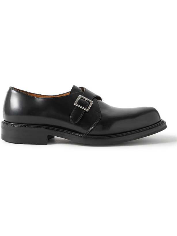Photo: Mr P. - Peter Leather Monk-Strap Shoes - Black