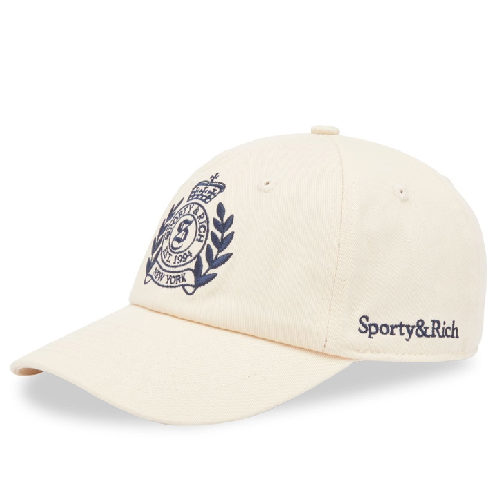 Photo: Sporty & Rich Women's H&W Crest Hat in Cream 