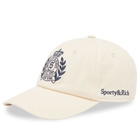 Sporty & Rich Women's H&W Crest Hat in Cream 
