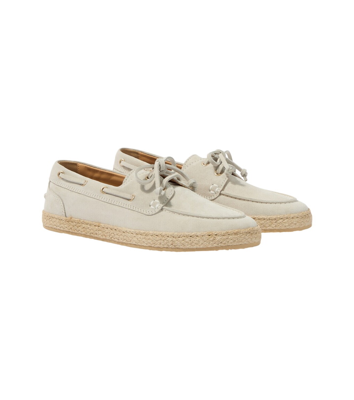 Photo: Brunello Cucinelli Suede boat shoes