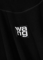 Alexanderwang.t Logo Knitted Mini Dress Black