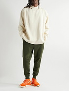 Y-3 - Tapered Logo-Appliquéd Cotton-Jersey Sweatpants - Green