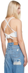 EYTYS White & Blue Arie Denim Tank Top