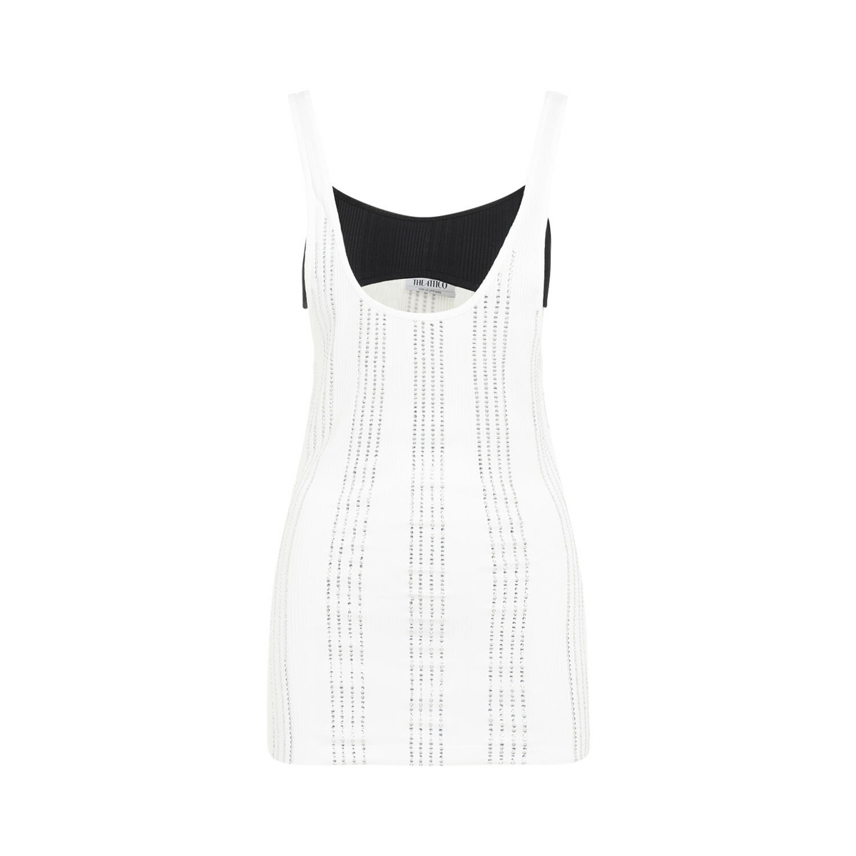 Tシャツ・カットソー THE ATTICO FLAT RIBBED JERSEY TANK TOP The Attico Flat Ribbed Jersey Tank Top The Attico