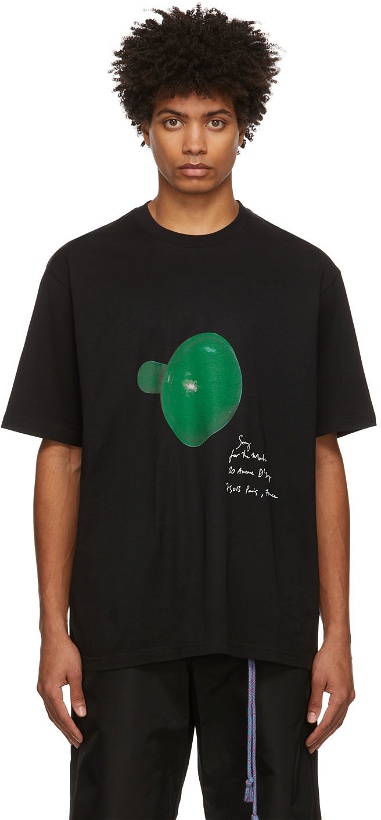 Photo: Song for the Mute Black 'Sprinkler' Oversized T-Shirt