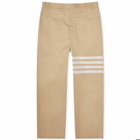 Thom Browne Men's 4-Bar Unconstructed Welt Pocket Trousers in Camel