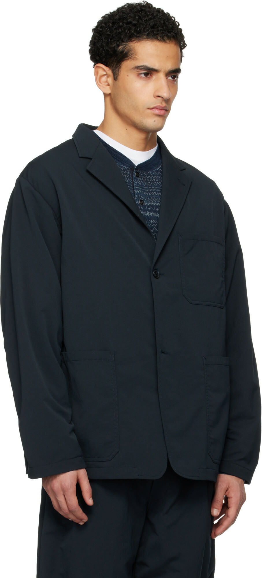 nanamica Navy ALPHADRY Club Blazer