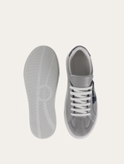Ferragamo Mens Gancini low cut sneaker in Grey