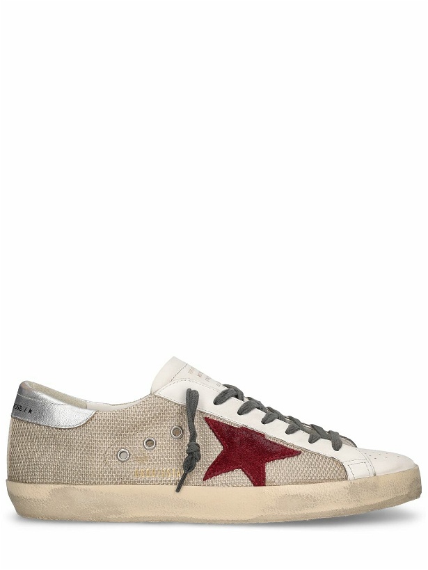 Photo: GOLDEN GOOSE - Super-star Leather & Tech Sneakers