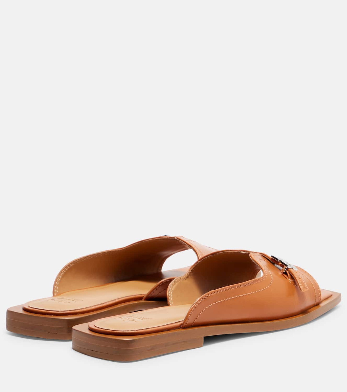 Ganni Butterfly faux leather slides