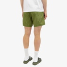 Alexander McQueen Men's Dots Skull Swim Shorts in Khaki/Lime