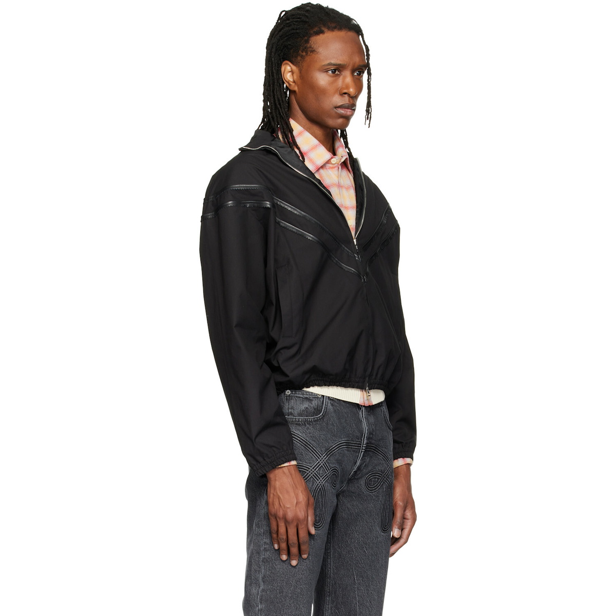 Stefan Cooke Black Pinking Corded Jacket