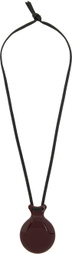 LEMAIRE Burgundy Castanet Necklace