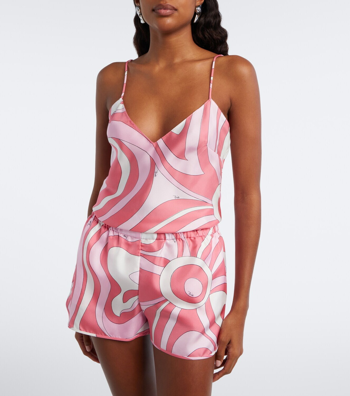 Pucci Marmo silk twill top