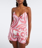 Pucci Marmo silk twill top