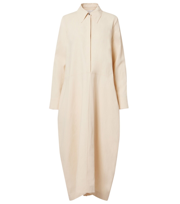 Photo: Jil Sander Oversized linen shirt dress