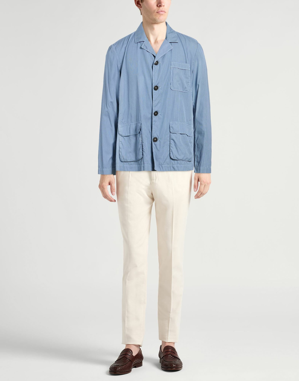 Massimo Alba Mens Shirt Azure