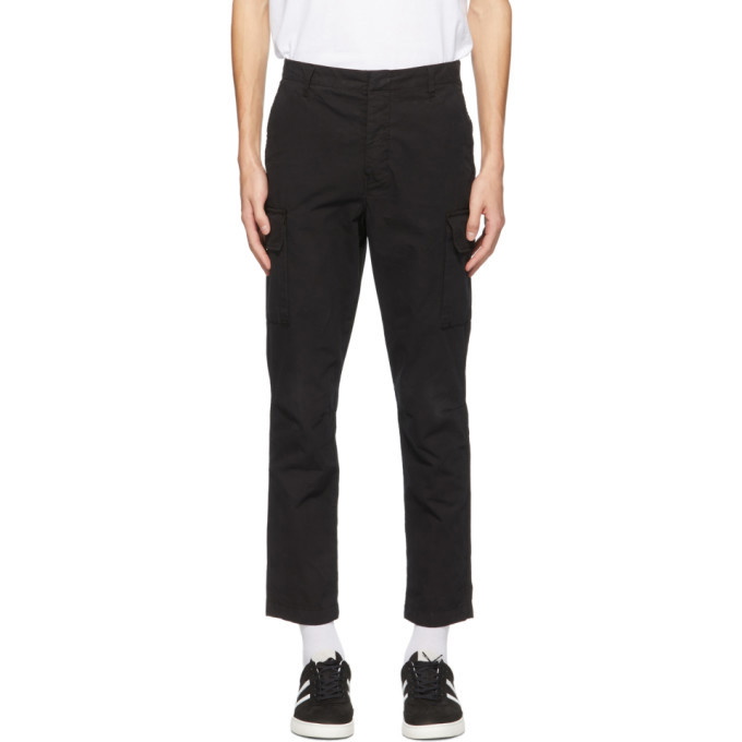 Photo: PS by Paul Smith Black Cotton Cargo Pants