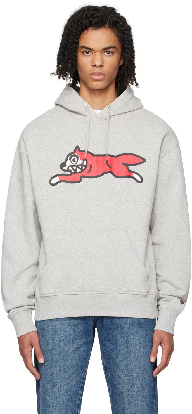 ICECREAM Gray Running Dog Hoodie ICECREAM