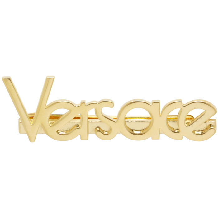 Photo: Versace Gold Logo Pin 