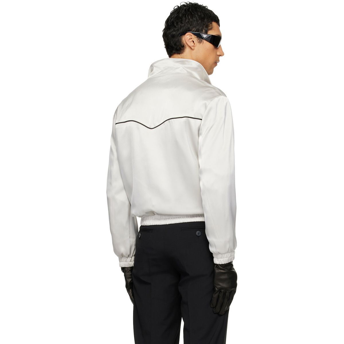 Ernest W. Baker Gray Western Track Jacket