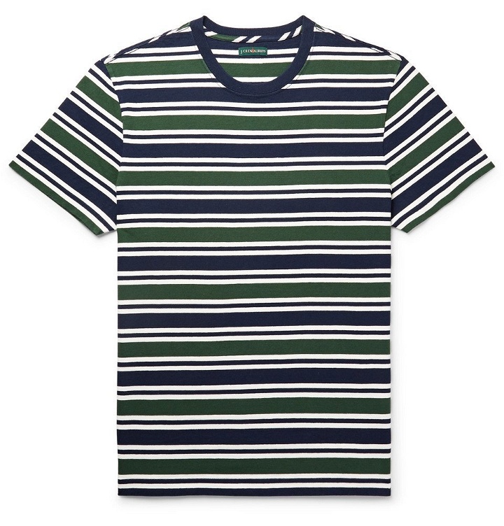 Photo: J.Crew - Striped Cotton-Jersey T-Shirt - Navy