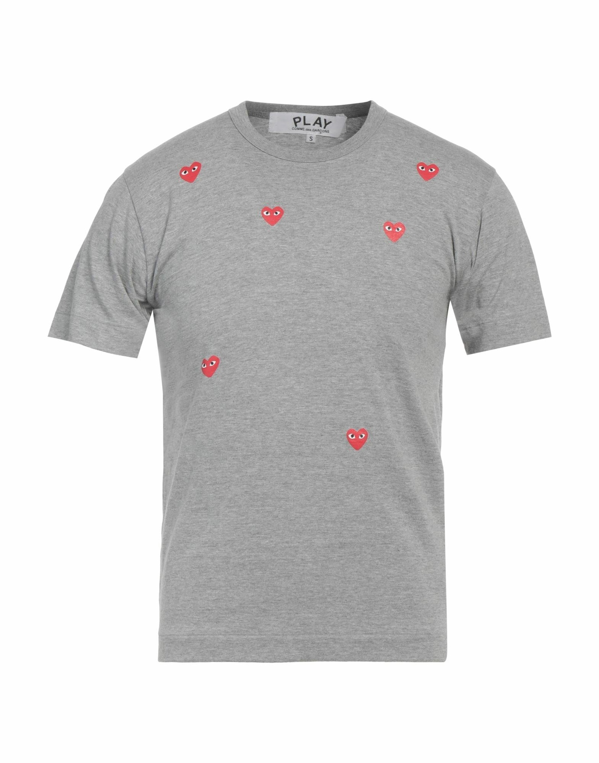 Comme Des Garçons Play Mens T-shirt in Grey