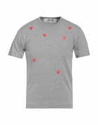 Comme Des Garçons Play Mens T-shirt in Grey
