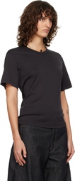 LEMAIRE Black Rib T-shirt