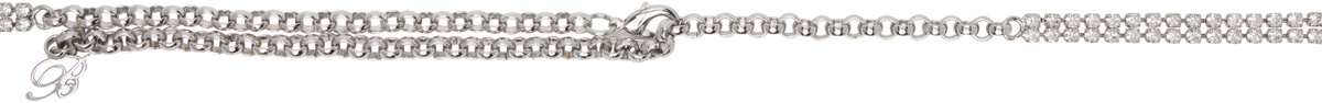 Blumarine Silver Rhinestone Belt