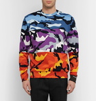 Valentino - Camouflage-Print Loopback Cotton-Blend Jersey Sweatshirt - Men - Multi