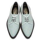 Adieu Blue Felted Wool Derbys