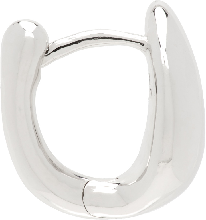 Photo: Maria Black Silver Sagene Trail Huggie Single Earring