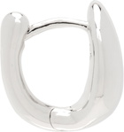 Maria Black Silver Sagene Trail Huggie Single Earring