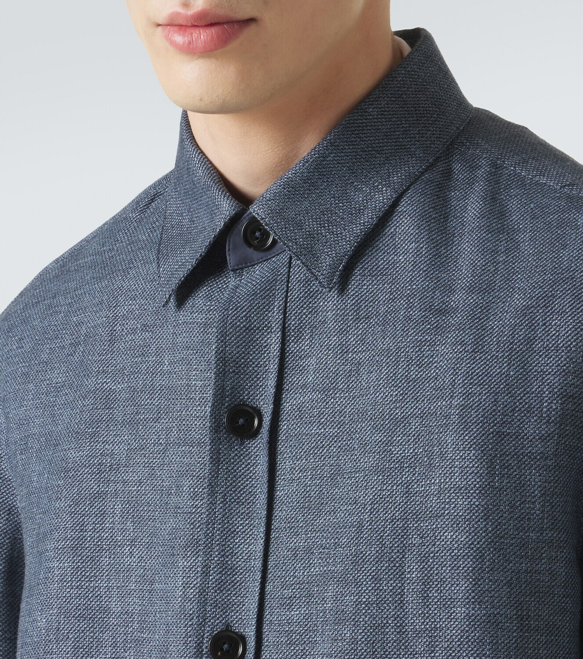 Zegna Cashmere, linen and silk overshirt