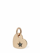 DODO - 9kt Rose Gold Heart Charm W/ Diamond