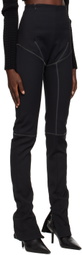 Maximilian Davis Black Scuba Trousers