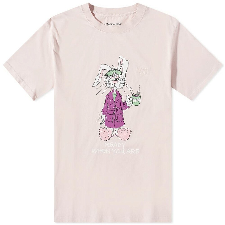Photo: Martine Rose Men's Bunny T-Shirt in Light Pink