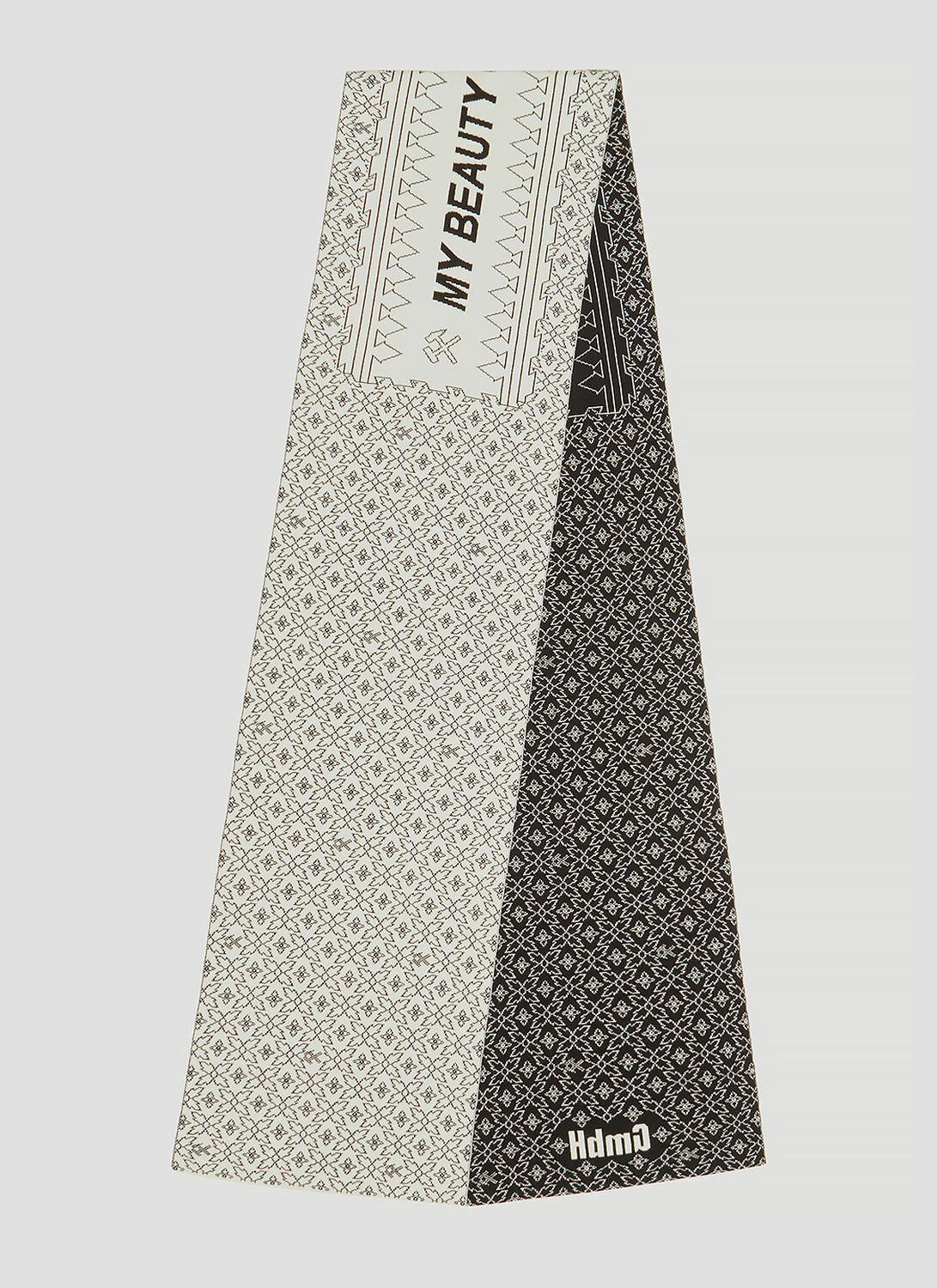 GmbH My Beauty Offends You Intarsia Knit Scarf