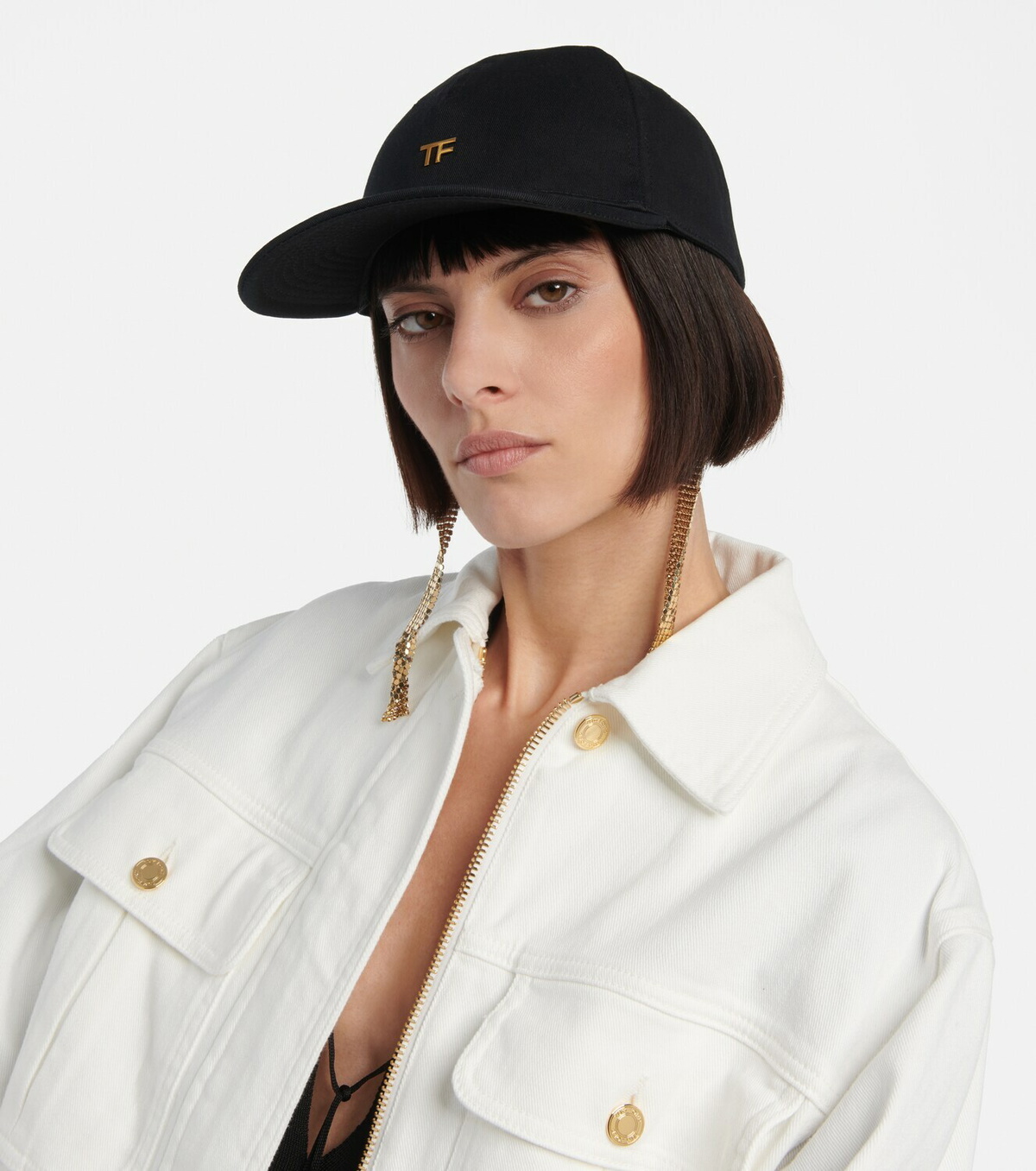 Tom Ford - Embellished cotton cap TOM FORD