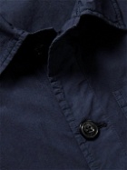 Altea - Neville Cotton-Blend Poplin Overshirt - Blue