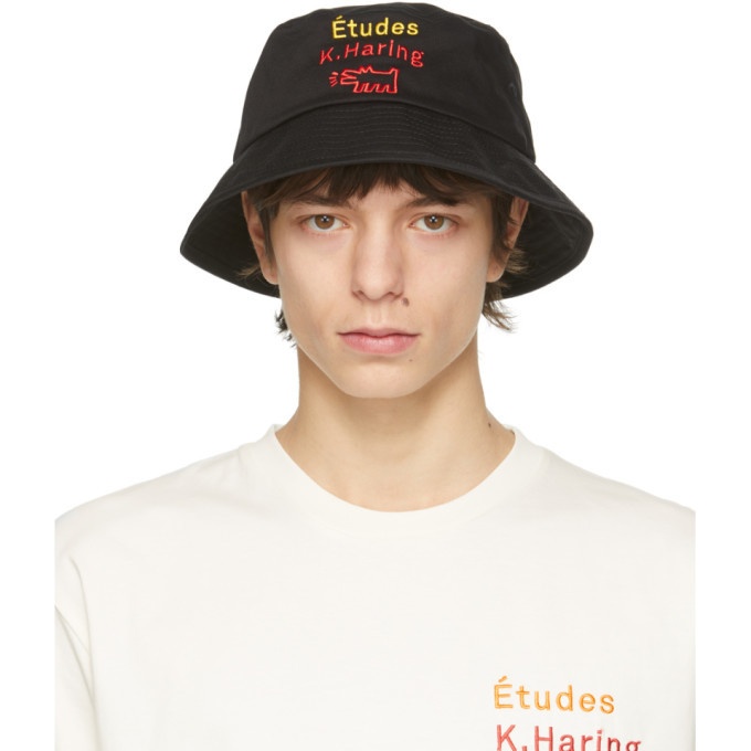 Photo: Etudes Black Keith Haring Edition Training Bucket Hat