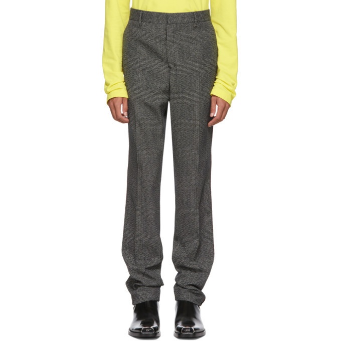 Photo: Calvin Klein 205W39NYC Grey and Black Uniform Trousers